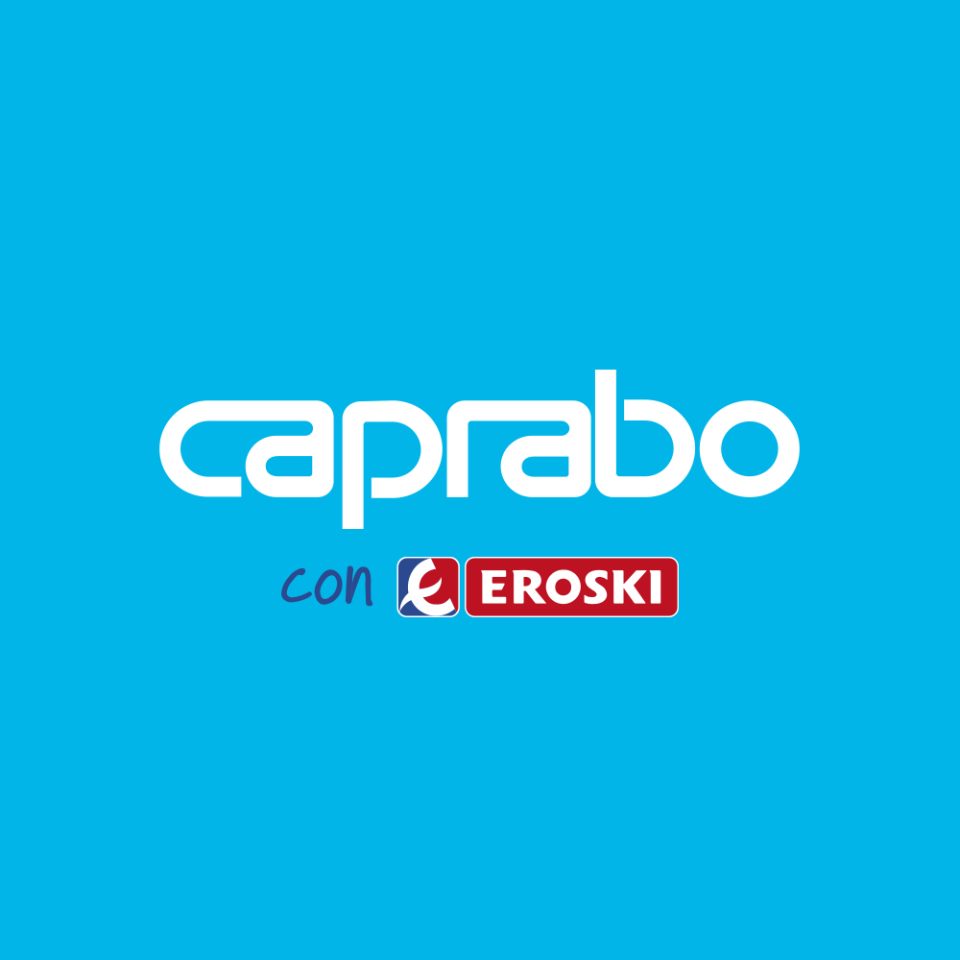Logotip de Caprabo amb Eroski.