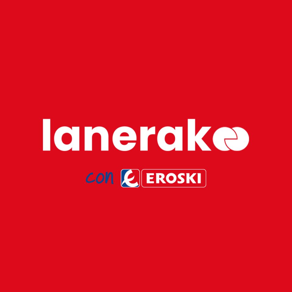 Logotip de Lanerako amb Eroski.