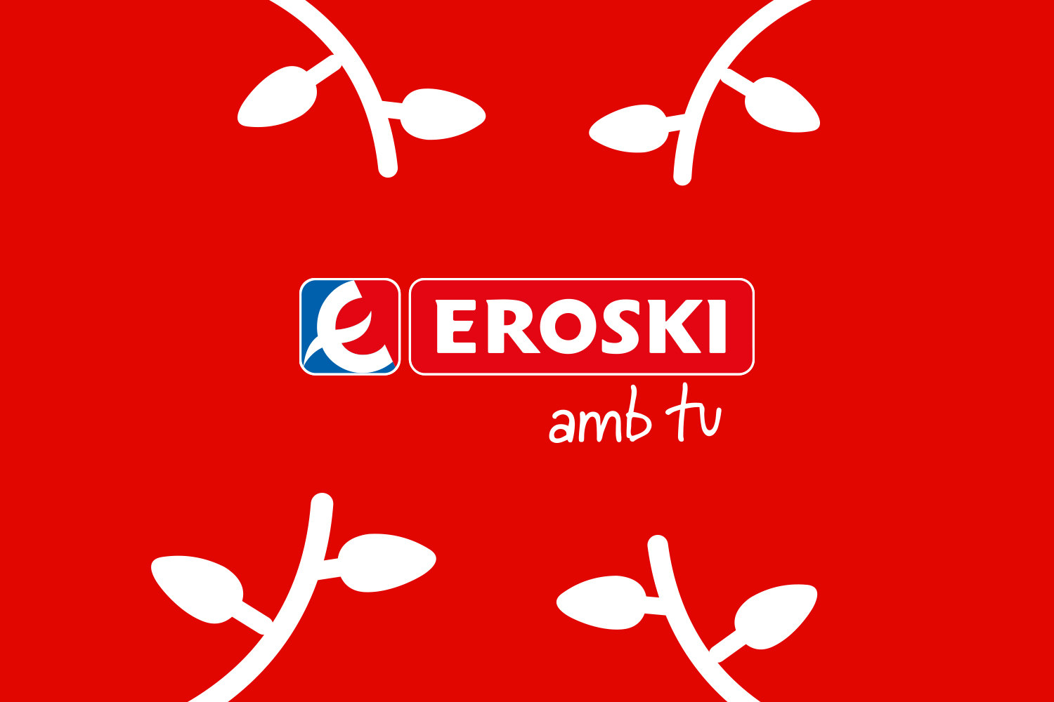 GIF animat sobre els compromisos d'EROSKI relacionats amb sostenibilitat, producció local i consum responsable.