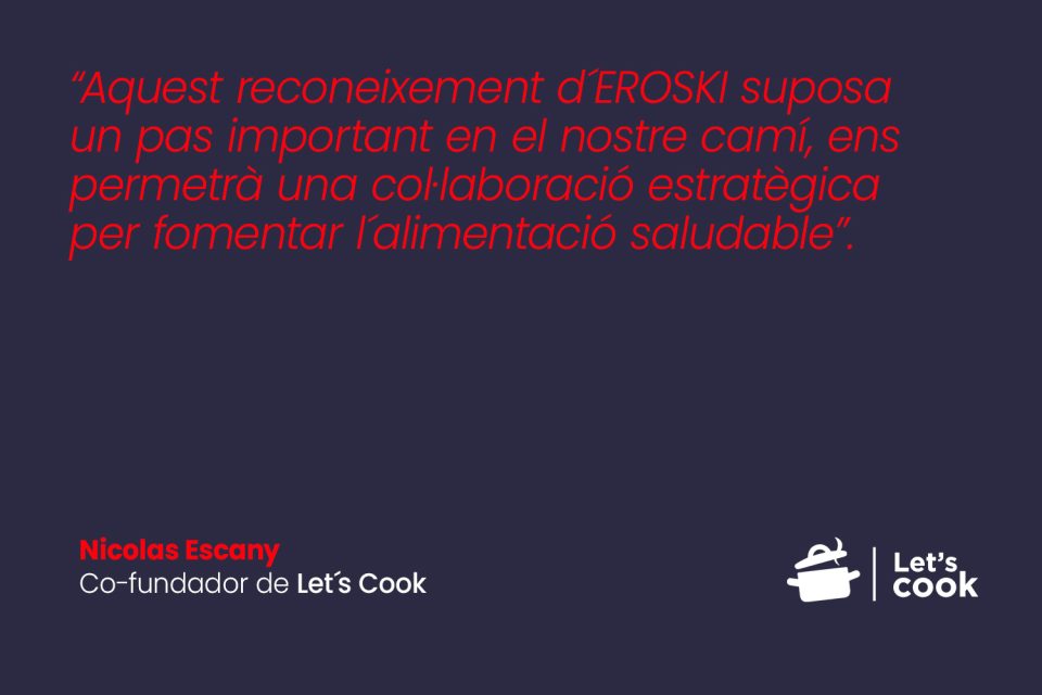 Pantalla amb informació del programa d'innovació d'EROSKI i testimoniatges d'empreses col·laboradores.